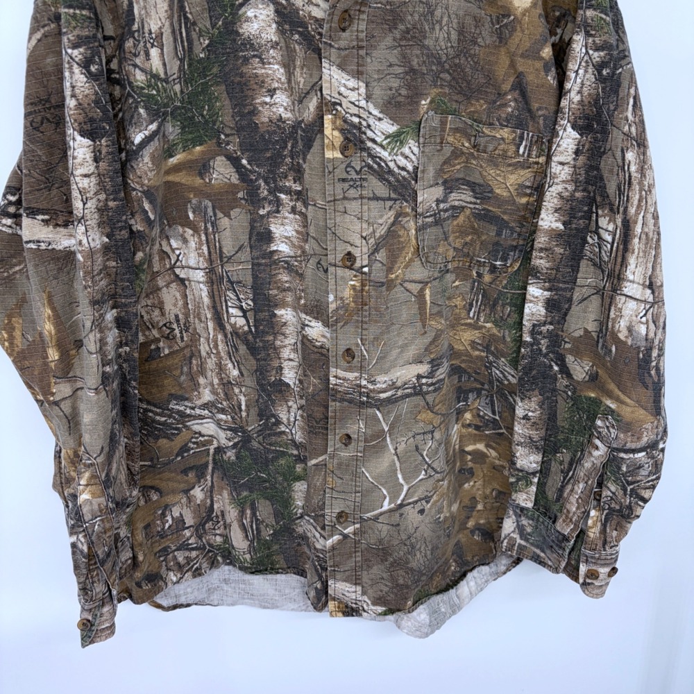 Camo Bushmaster Button Down Hunting Shirt 2XL Mens Realtree Camouflage - Picture 3 of 6